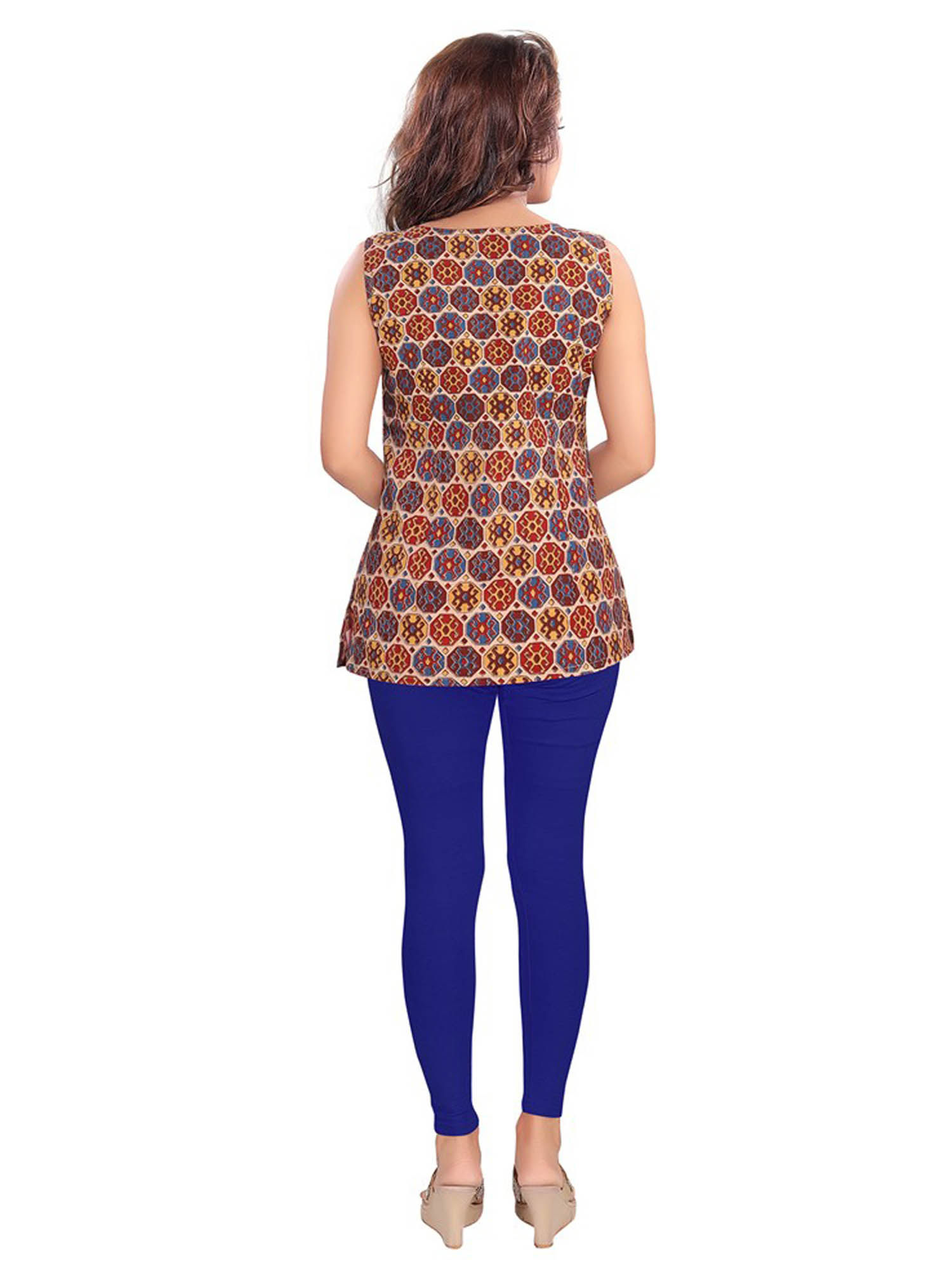 Buy Salwar Studio Blue Solid Cotton 