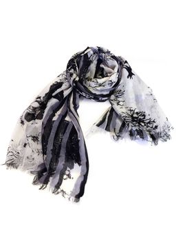 Pashma - Peek-A-Boo Flowers Scarf