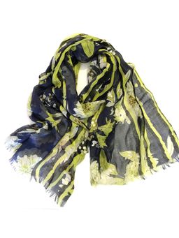 Pashma - Peek-A-Boo Flowers Embroidered Scarves