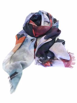 Pashma - Abstract Print Crafted In Silk Cashmere Stole