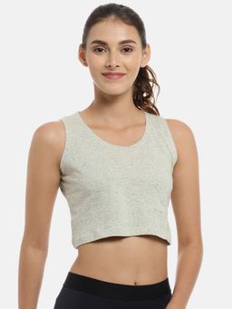 PINACOLADA - Women Casual Sleeveless Solid Beige Top