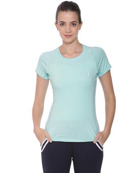 PINACOLADA - Women Solid Round Neck Green T-Shirt