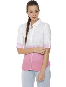PINACOLADA - White Solid Shirt