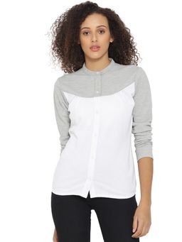 PINACOLADA - Women Solid Casual White Shirt