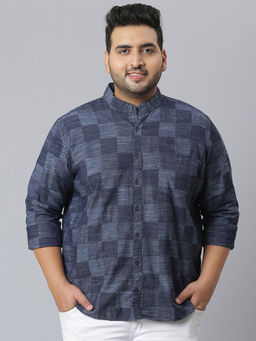 Instafab Plus - Men Checks Stylish Full Sleeve Casual Shirts