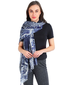 Pashma - "Tree Of Life" Printed Silk Stole
