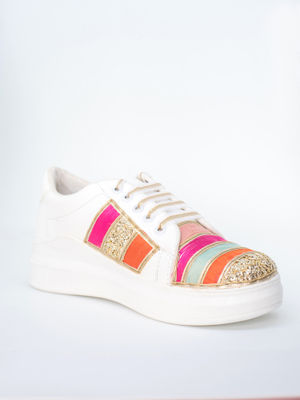 Buy The Saree Sneakers Multi-Color The Desi Pataka Sneaker Online