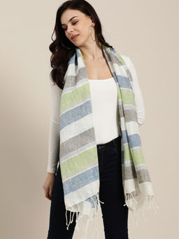 Twenty Dresses by Nykaa Fashion - You Stand Out Striped Scarf