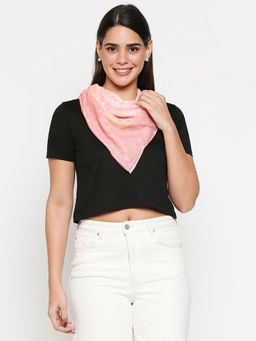 Twenty Dresses by Nykaa Fashion - Peach Blush In Florals Scarf