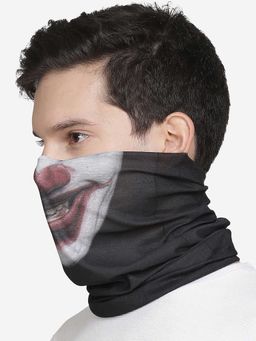 Free Authority - Black Printed Scarf