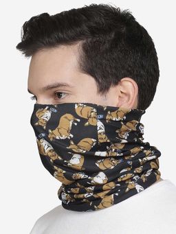 Free Authority - Black Printed Scarf