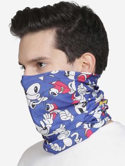 Free Authority - Blue Printed Scarf