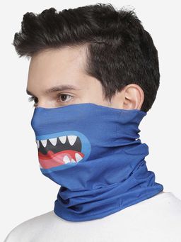 Free Authority - Blue Printed Scarf