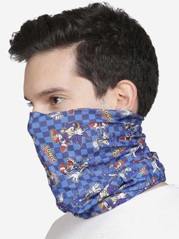 Free Authority - Blue Printed Scarf