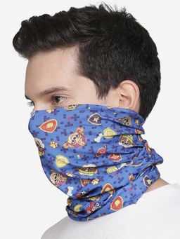Free Authority - Blue Printed Scarf