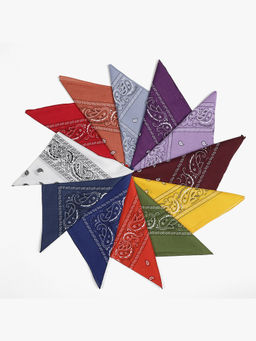 Free Authority - Multi-Color Printed Scarf (Pack of 12)