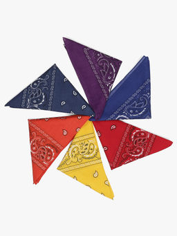 Free Authority - Multi-Color Printed Scarf (Pack of 6)