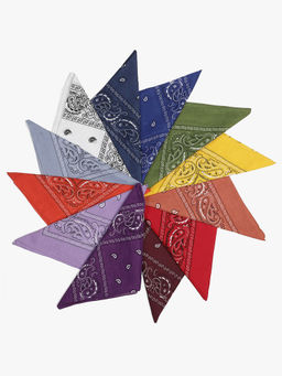 Free Authority - Multi-Color Printed Scarf (Pack of 12)