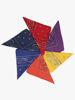Free Authority - Multi-Color Printed Scarf (Pack of 6)