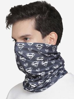 Free Authority - Navy Blue Printed Scarf