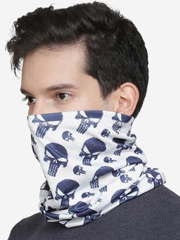 Free Authority - White Printed Scarf