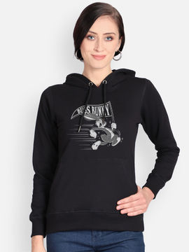 Free Authority Tops : Buy Free Authority Looney Tunes Printed Black Hoodie  Online | Nykaa Fashion.