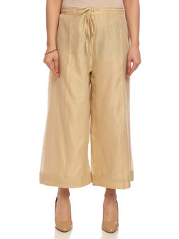 Biba - Beige Solid Palazzo