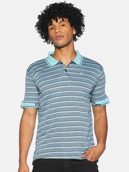 Campus Sutra - Men Short Sleeves Blue Color Polo T-Shirt