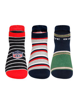 Supersox - Multi-Color 83 The Film Collection Classic Sneaker Cotton Design Unisex Socks (Pack of 3)