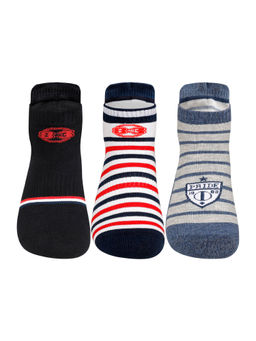 Supersox - Multi-Color 83 The Film Collection Classic Sneaker Cotton Design Unisex Socks (Pack of 3)