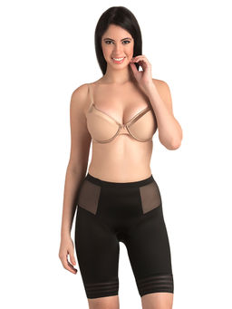 Swee - Jade Low Waist And Short Thigh Shaper For Women - Black