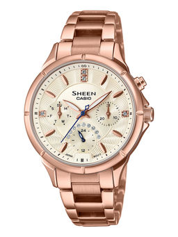 Casio - SX263 Sheen Rose Gold ( SHE-3047PG-9AUDR ) Analog Watch - For Women