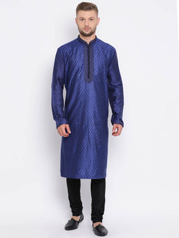 Sanwara - Blue Checks Kurta (Set of 2)