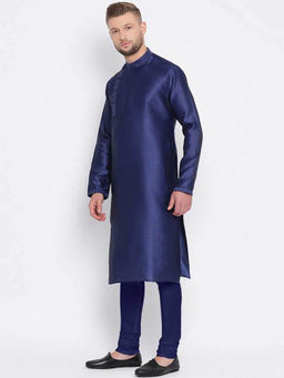 Sanwara - Blue Solid Kurta (Set of 2)