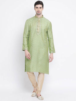Sanwara - Green Printed Kurta (Set of 2)