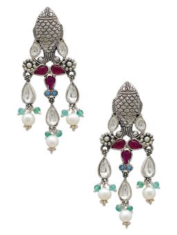 Tribe Amrapali - Silver Urvi Earrings