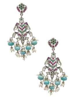 Tribe Amrapali - Silver Naira Earrings