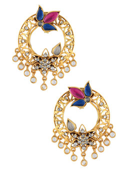 Tribe Amrapali - Silver Lotus Ear Studs