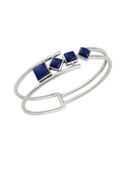 Tribe Amrapali - Sterling Silver Stone Bangle