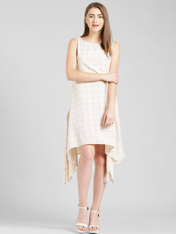 Zink London - Beige Checks Dress