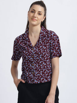 Zink London - Purple Floral Top