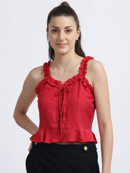 Zink London - Red Solid Top