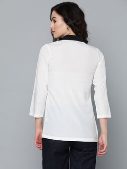 Trend Arrest - White Polyester Shirt