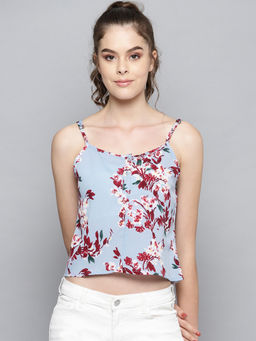 Trend Arrest - Light Blue Floral Cami
