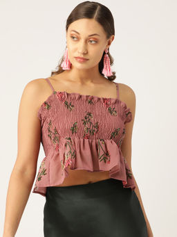 Trend Arrest - Pink Printed Top
