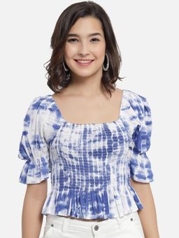 Trend Arrest - Tie & Dye Smocking Top