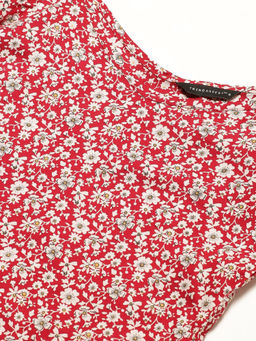 Trend Arrest - Red Printed Top
