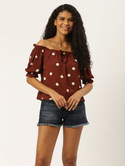Trend Arrest - Polka Dot Casual Top