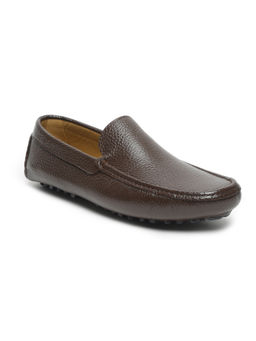 Teakwood - Men Brown Solid Genuine Leather Formal Loafers