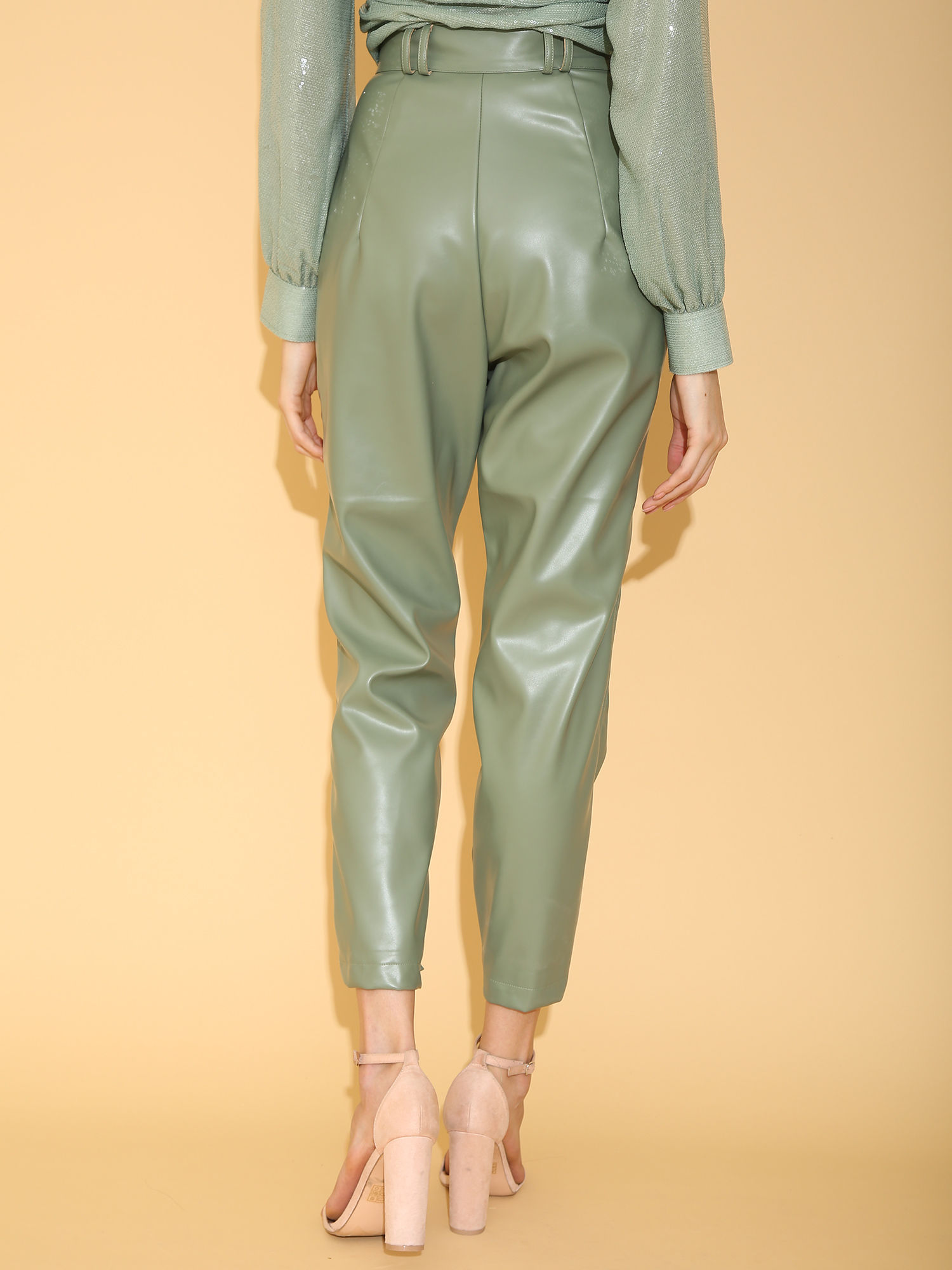 Buy TORQADORN Sage Green Faux Leather 